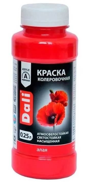 Краска колеровочная Dali алый 0,25 л