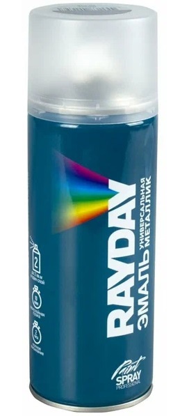 Эмаль аэрозольная металлик хром 520 мл RAYDAY