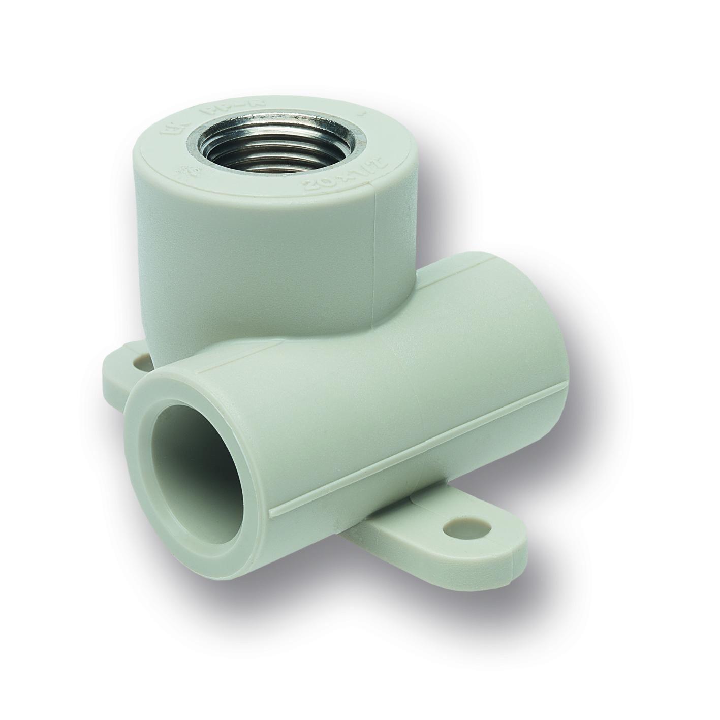 PP Тройник с креплением 20 х 1/2" ВР (Чехия) 