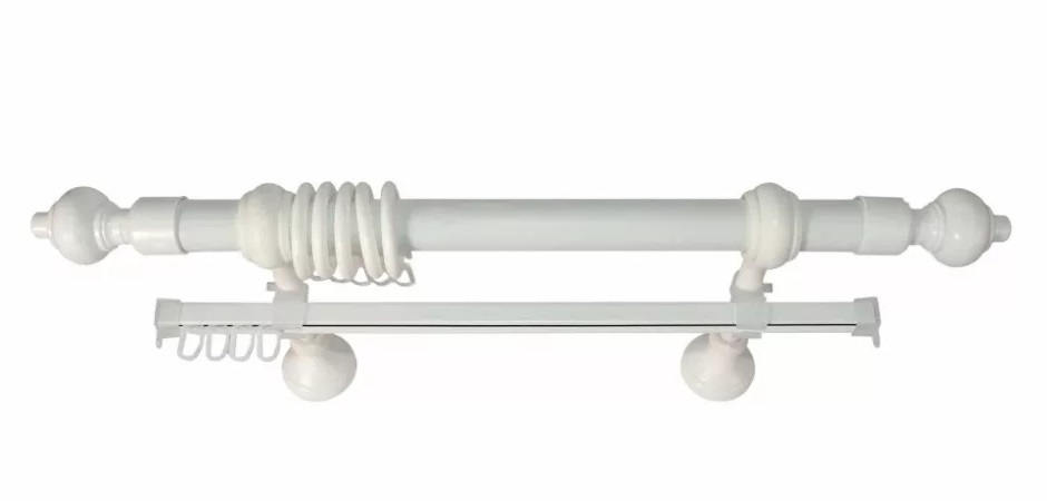 Карниз КАНТРИ + У шина 1,4  м БЕЛЫЙ