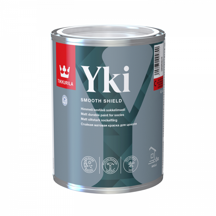 Краска фасадная для цоколя Yki Socle база C 0,9 л Tikkivala (Tikkurila)