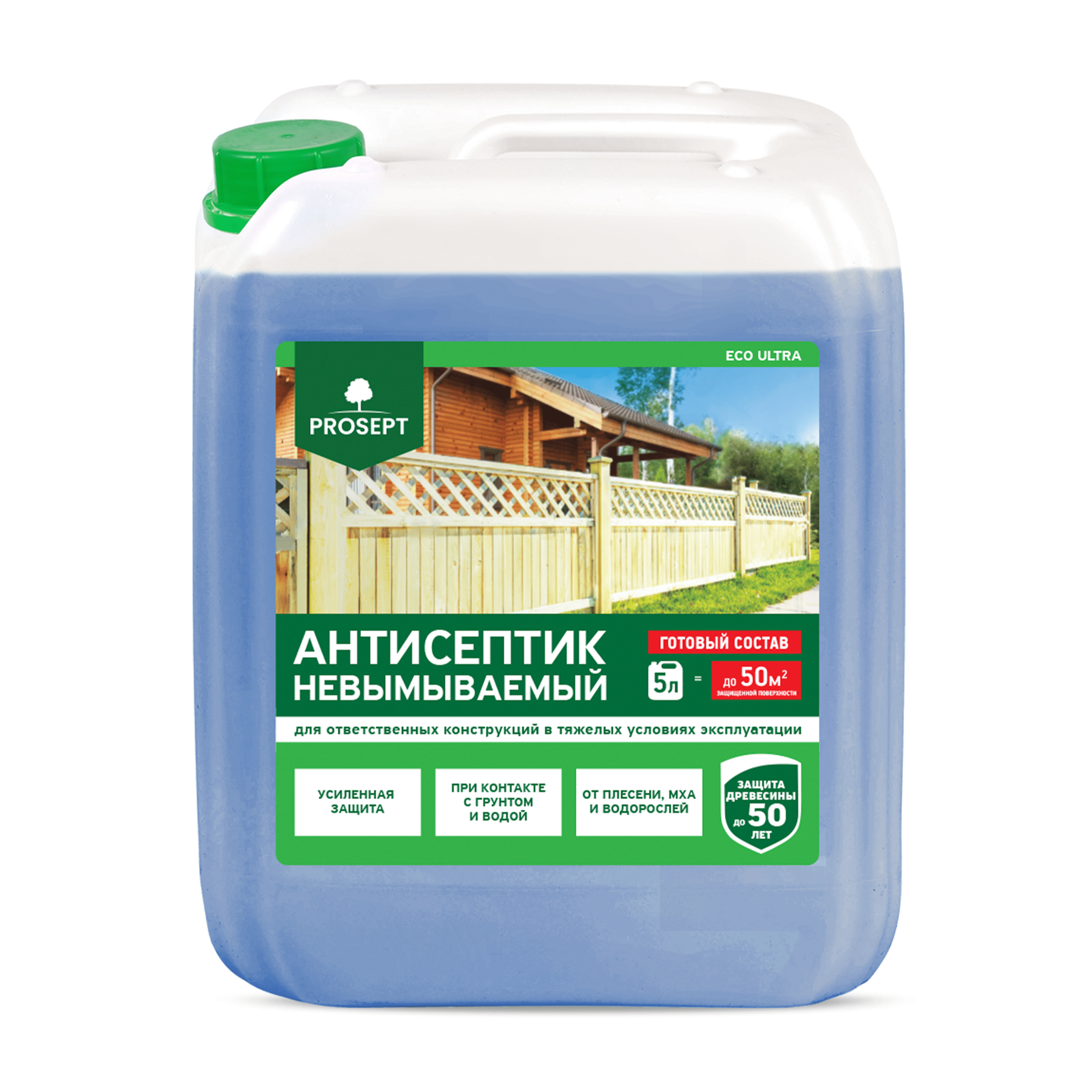 Антисептик невымываемый, синий PROSEPT 5 л