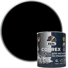 Грунт-эмаль по ржавчине 3в1 черная RAL9005 2 л Dufa Correx