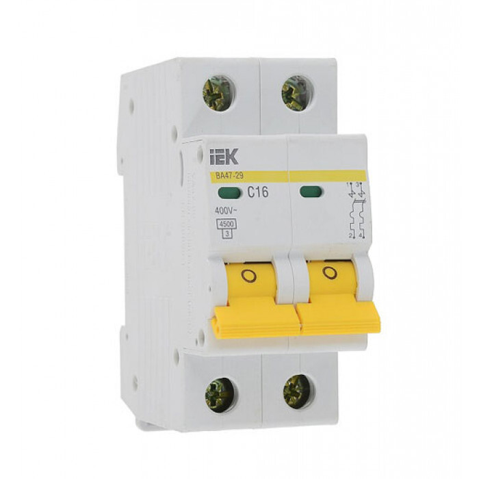 Автоматический выключатель 2P 16A 4,5кА IEK