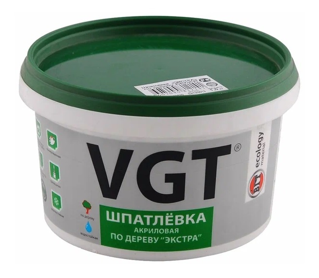 Шпатлевка VGT по дереву Экстра акриловая бук, 300 г