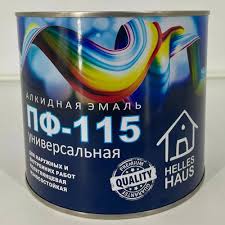 Эмаль ПФ-115 белая HELLES HAUS 1,8 кг
