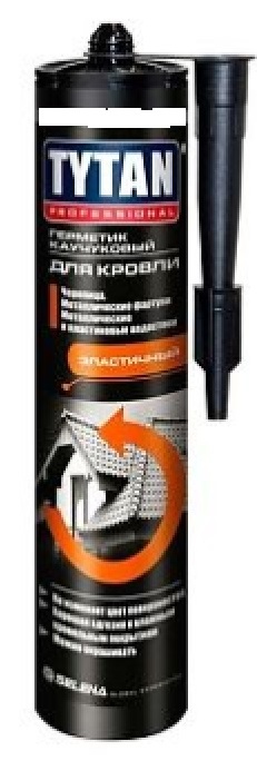 Герметик кровельный каучуковый черный Tytan Professional 310 мл