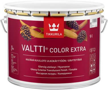Краска для деревянных фасадов Valtti Ultra база C 9 л Tikkivala (Tikkurila)