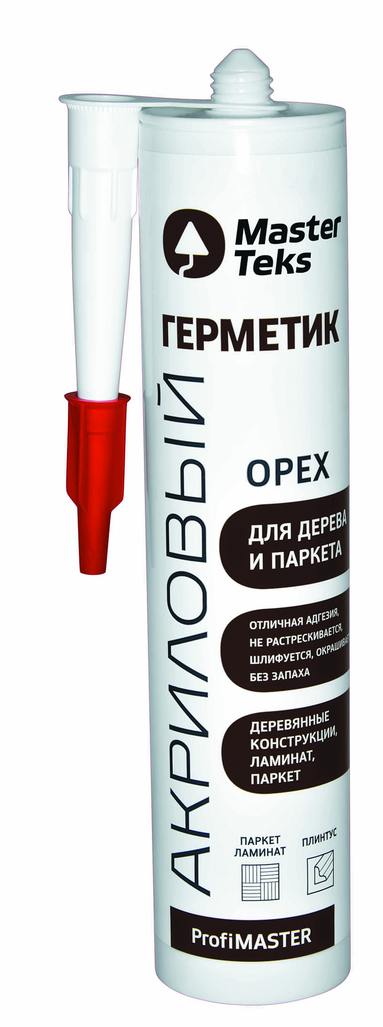 Герметик акрил PROFIMASTER д/дерева и паркета орех 290 мл