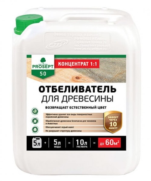 Отбеливатель для древесины PROSEPT 5 л