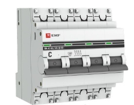 Автоматический выключатель 4P 0,6A 4,5кА EKF