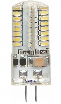 Лампа светодиод. G -4  3 Вт  12 в GENERAL 