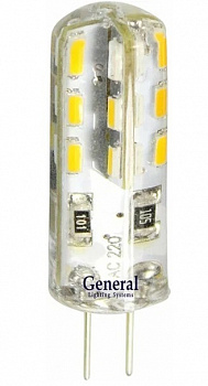 Лампа светодиод. G -4  3 Вт  220 в GENERAL 