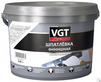 Шпатлевка финишная акриловая 3,8 кг ВГТ