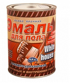 Эмаль для пола алкидно-уретановая темный беж 0,9 кг White House
