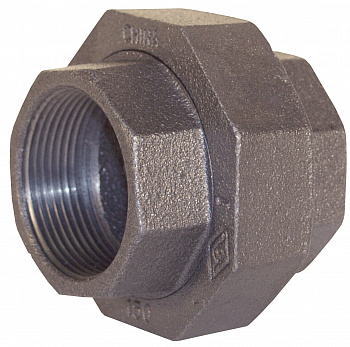 Разъёмное соед.прямое В/В N330 чёрный 1/2"