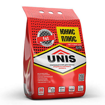Клей для плитки Unis Плюс 5 кг
