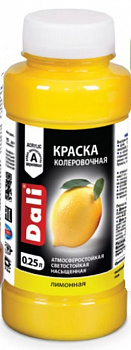 Краска колеровочная Dali лимонный 0,25 л