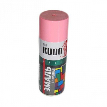 Эмаль аэрозольная розовая RAL3015 520 мл KUDO