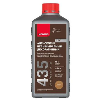 Антисептик невымываемый декоративный 435 орех NEOMID 1 кг