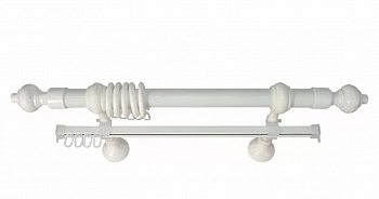 Карниз КАНТРИ + У шина 1,6  м БЕЛЫЙ