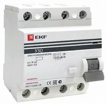 УЗО 4п 32А/30мА EKF