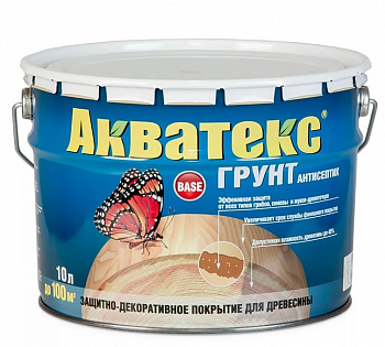 Грунт-антисептик АКВАТЕКС бесцветный 9 л 